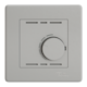 Thermostat mit Umschaltkontakt in hellgrau. Abgebildet als Produkt im Design EDIZIOdue